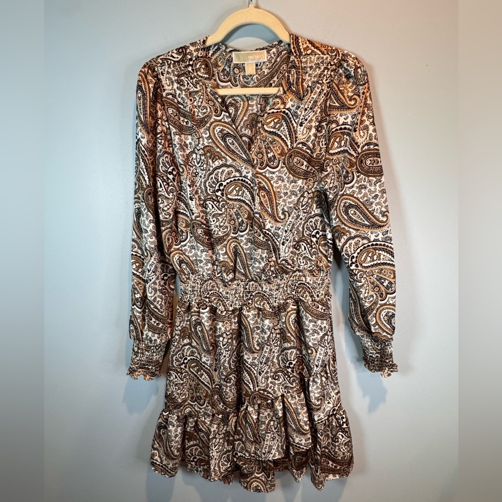Michael Kors Brown Paisley Dress - Picture 2 of 11